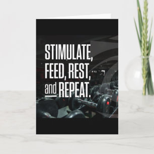 Bodybuilding Gym Workout Motivational Card