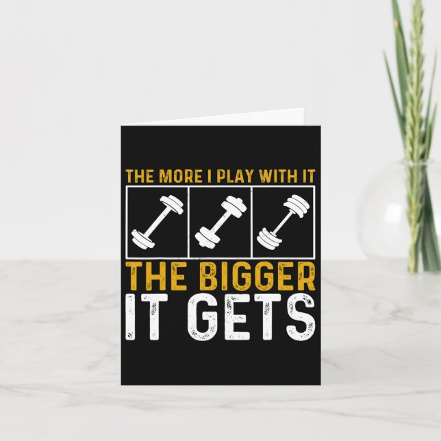 Bodybuilding Gym Workout Weightlifting Muscles Get Card (Front)