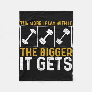 Bodybuilding Gym Workout Weightlifting Muscles Get Fleece Blanket