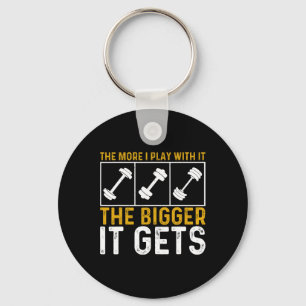 Bodybuilding Gym Workout Weightlifting Muscles Get Keychain
