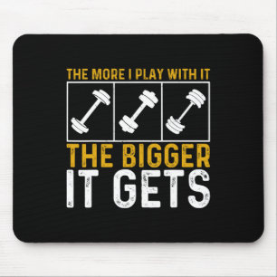Bodybuilding Gym Workout Weightlifting Muscles Get Mouse Pad