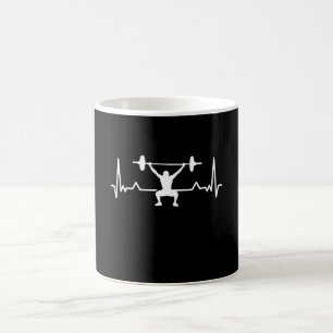 Bodybuilding Heartbeat Line Funny Gift Coffee Mug