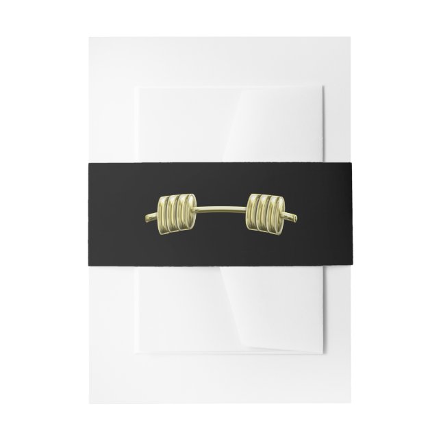 Bodybuilding Invitation Belly Band (Front Example)