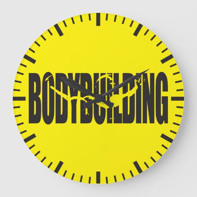 Bodybuilding Large Clock (Front)