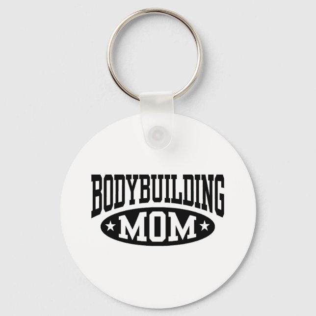 Bodybuilding Mom Keychain (Front)