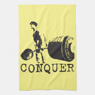 Bodybuilding Motivation - Conquer Kitchen Towel