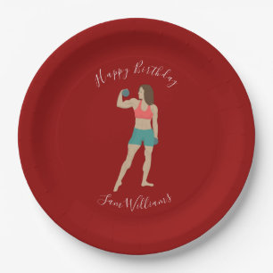 Bodybuilding Paper Plate