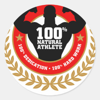 bodybuilding.png classic round sticker