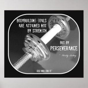 Bodybuilding Poster with Quote 006