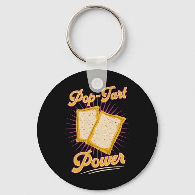 Bodybuilding Pre-workout Pop Tart Power Gym Exerci Keychain (Front)