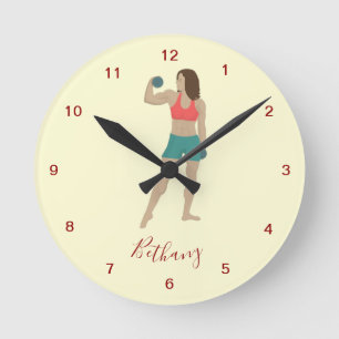 Bodybuilding Round Clock