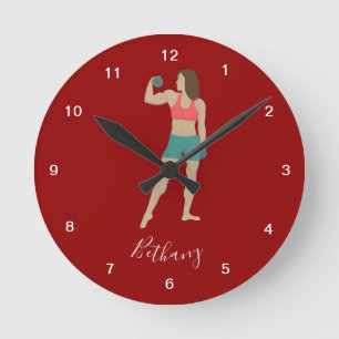 Bodybuilding Round Clock
