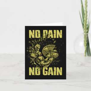 Bodybuilding Shirts For Men No Pain No Gain Bodybu Card