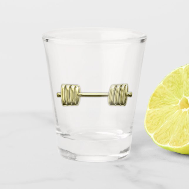 Bodybuilding Shot Glass (Front)