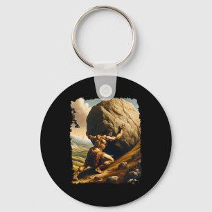 Bodybuilding Sisyphus Endurance Clic Art Greek Myt Keychain