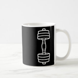Bodybuilding Sport Minimalist Simple Dumbbell 2 Coffee Mug