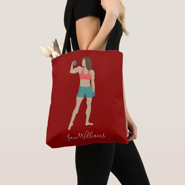 Bodybuilding Tote Bag (Close Up)