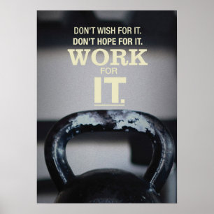 Bodybuilding Workout Fitness Motivational Poster
