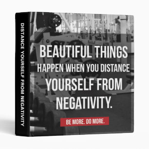 Bodybuilding Workout Motivation - Negativity Binder