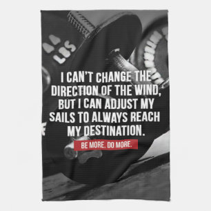 Bodybuilding Workout Motivational Words Kitchen Towel
