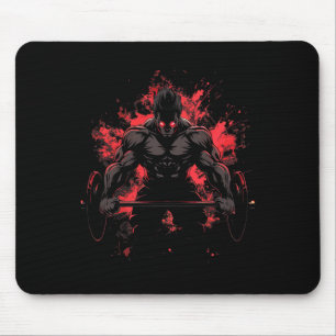 Bodybuilding Workout Muscle Powerlifting Anime Men Mouse Pad