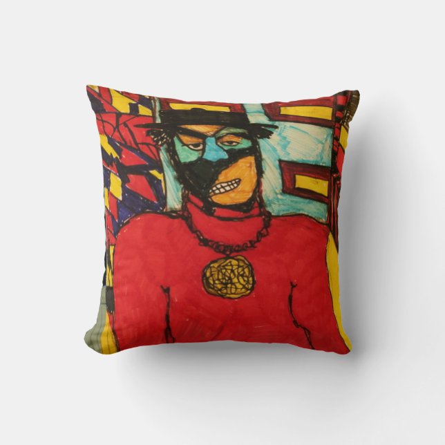 bodyguard ink throw pillow (Front)