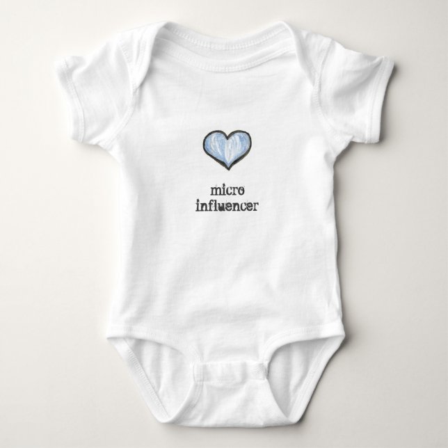 Bodysuit Baby Micro Influencer (Front)