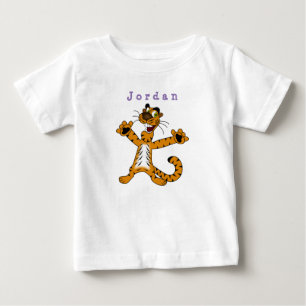 bodysuit funny , cat tiger . baby bodysuit