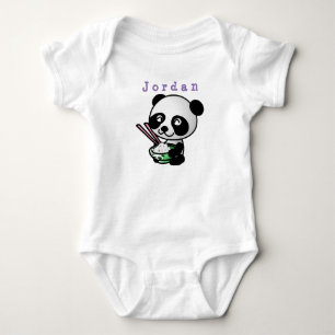 bodysuit funny , panda 02 . baby bodysuit