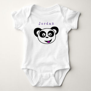 bodysuit funny , panda . baby bodysuit