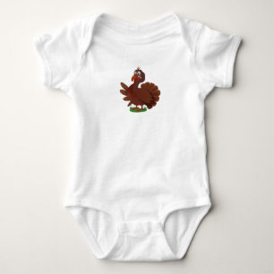 Bodysuit - Printed with a charming turkey design