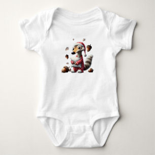 Bodysuit with a cute sheep print