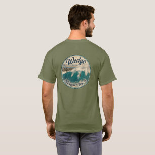 Bodysurfing The Wedge - Newport Beach, California  T-Shirt