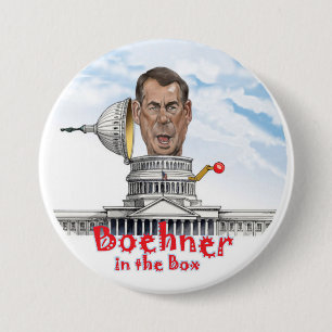 Boehner in the Box 3 Inch Round Button