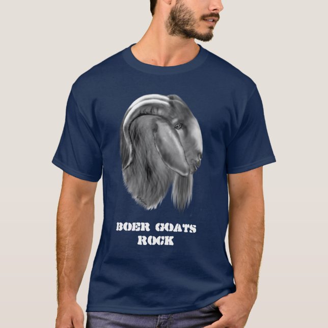 Boer Buck Mens Dark T-Shirt (Front)