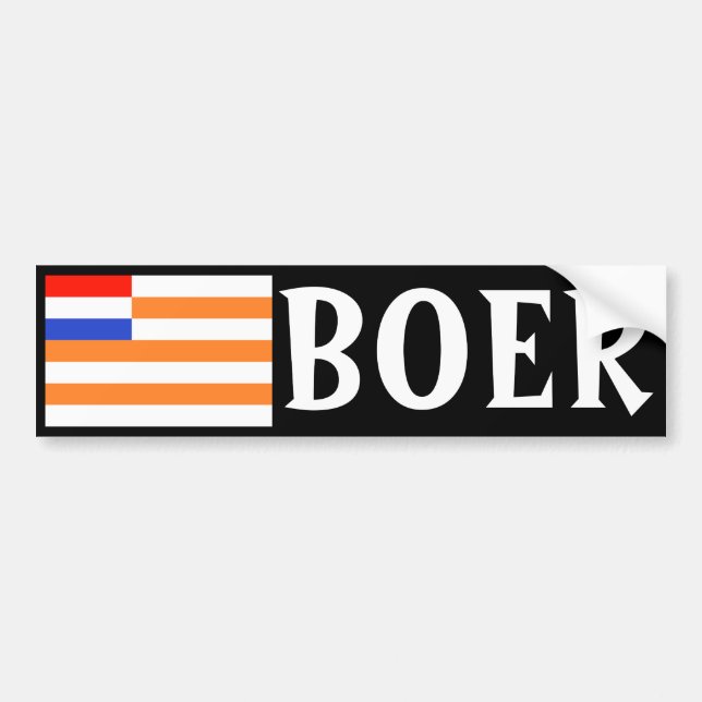 boer bumper sticker (Front)