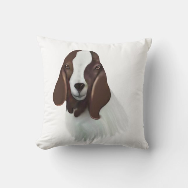 Boer Chèvre Croquis Nom du troupeau Chèvre Coussin (Recto)
