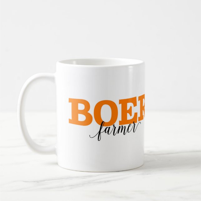 Boer / Farmer Dutch Word Vocabulary Coffee Mug (Left)