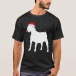 Boer Goat Santa Hat Christmas T-Shirt<br><div class="desc">Boer Goat Santa Hat Christmas</div>