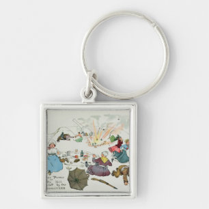 Boer picnic on Middle Hill disturbed Keychain