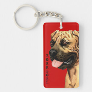 Boerboel Colour Block Keychain