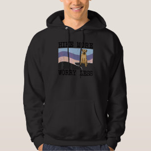 Boerboel Hike More Worry Less Graphic Hiking Hoodie