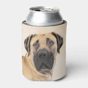 Boerboel Painting - Cute Original Dog Art Can Cooler