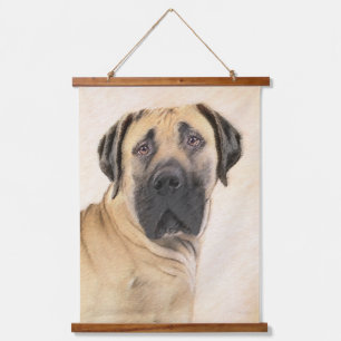 Boerboel Painting - Cute Original Dog Art Hanging Tapestry