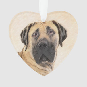 Boerboel Painting - Cute Original Dog Art Ornament