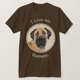 Boerboel Painting - Cute Original Dog Art T-Shirt