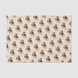 Boerboel Painting - Cute Original Dog Art Tissue Paper