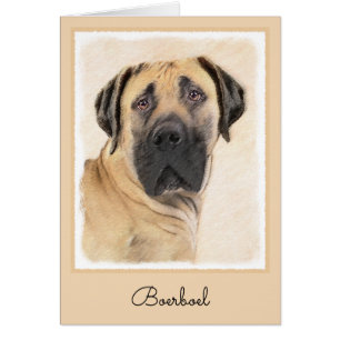 Boerboel Peinture - Cute Original Chien Art