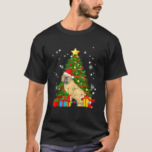 Boerboel Santa Christmas Tree Light Pajama Dog Xma T-Shirt