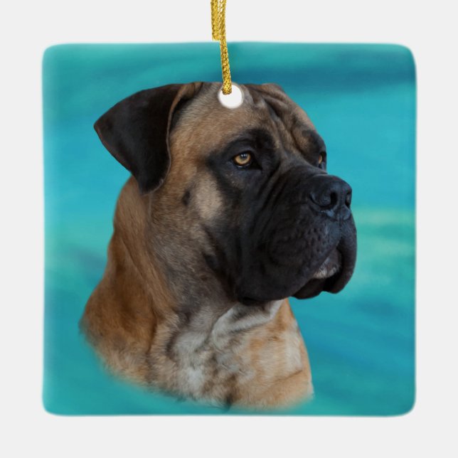 Boerboel - South African Mastiff Ceramic Ornament (Front)